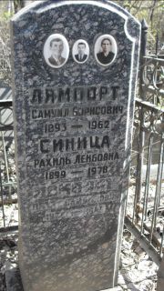 Синица Рахиль Лейбовна, Москва, Востряковское кладбище