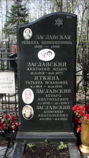 Заславский Анатолий Ильич, Москва, Востряковское кладбище