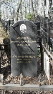 Мендель Маркус Самойлович, Москва, Востряковское кладбище