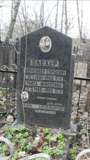 Блехер Александр Герцевич, Москва, Востряковское кладбище