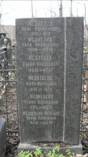 Медведев Яков Израилевич, Москва, Востряковское кладбище