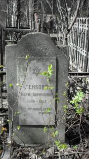 Лейбова Мера Абармовна, Москва, Востряковское кладбище