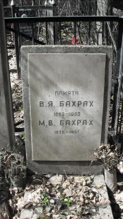 Бахрах В. Я., Москва, Востряковское кладбище