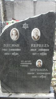 Зисман Рива Ефимовна, Москва, Востряковское кладбище