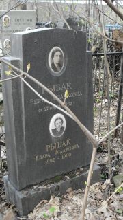 Рыбак Берта Исааковна, Москва, Востряковское кладбище