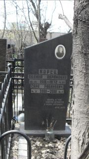 Корец Полина Абрамовна, Москва, Востряковское кладбище