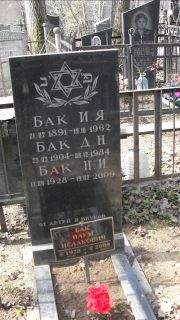 Бак Д. Н., Москва, Востряковское кладбище