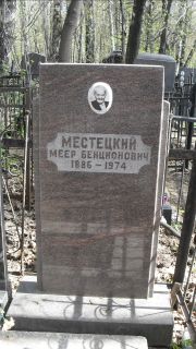 Местецкий Меер Бенционович, Москва, Востряковское кладбище