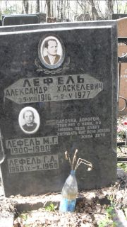 Лефель Александр Хаскелевич, Москва, Востряковское кладбище