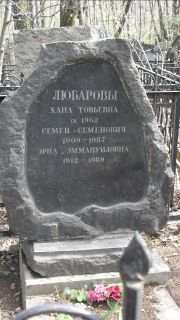 Любарова Хана Товьевна, Москва, Востряковское кладбище