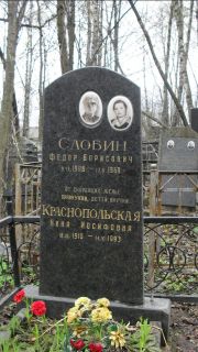 Слобин Федор Борисович, Москва, Востряковское кладбище