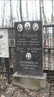 Крупицкий Исаак Пинхусович, Москва, Востряковское кладбище