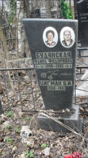 Будянская Фаина Федоровна, Москва, Востряковское кладбище