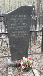 Романова Анна Григорьевна, Москва, Востряковское кладбище