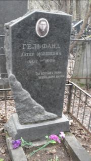 Гельфанд Алтер Мовшевич, Москва, Востряковское кладбище