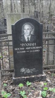 Чухман Иосиф Абрамович, Москва, Востряковское кладбище