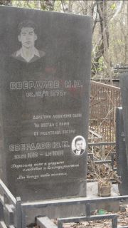 Свердлов М. Ю., Москва, Востряковское кладбище