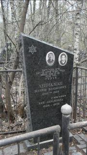 Леникман Шулим Волькович, Москва, Востряковское кладбище