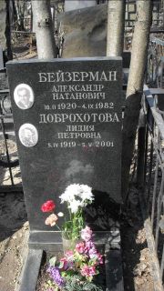 Бейзерман Александр Натанович, Москва, Востряковское кладбище