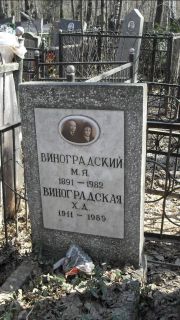 Виноградский М. Я., Москва, Востряковское кладбище