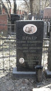Браер София Ильинична, Москва, Востряковское кладбище