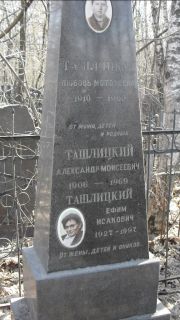 Ташлицкий Александр Моисеевич, Москва, Востряковское кладбище