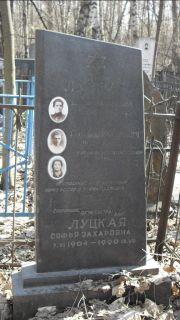 Луцкая Софья Захаровна, Москва, Востряковское кладбище
