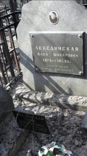 Лебединская Бася Шнееровна, Москва, Востряковское кладбище