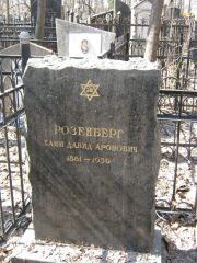 Розенберг Хаим-Давид Аронович, Москва, Востряковское кладбище