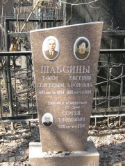 Шабсин Ефим Сергеевич, Москва, Востряковское кладбище