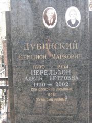 Перельзон Адель Петровна, Москва, Востряковское кладбище