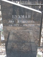 Бухман Лия Ильинична, Москва, Востряковское кладбище