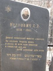 Меерович Х. Д., Москва, Востряковское кладбище