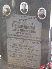 Бенцианов Симон-Лейб Меерович, Москва, Востряковское кладбище