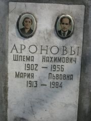 Аронов Шлема Нахимовна, Москва, Востряковское кладбище