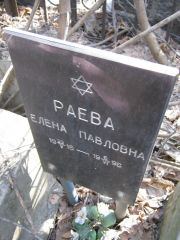 Раева Елена Павловна, Москва, Востряковское кладбище