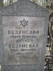 Везумский Моисей Лазаревич, Москва, Востряковское кладбище