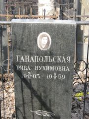 Ганапольская Рива Нухимовна, Москва, Востряковское кладбище