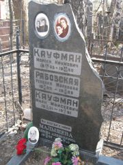 Кауфман Моисей наумович, Москва, Востряковское кладбище