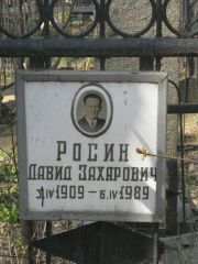 Росин Давид Захарович, Москва, Востряковское кладбище