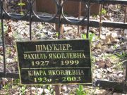 Шмуклер Рахиль Яковлевна, Москва, Востряковское кладбище