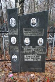Бродский Моисей Шмулевич, Москва, Востряковское кладбище