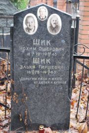 Шик Нохим Ошерович, Москва, Востряковское кладбище