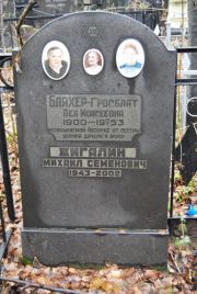 Бляхер-Гросблат Лея Моисеевна, Москва, Востряковское кладбище