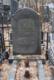 Розенталь Абрам Маркович, Москва, Востряковское кладбище