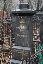 Маломуд Е М, Москва, Востряковское кладбище