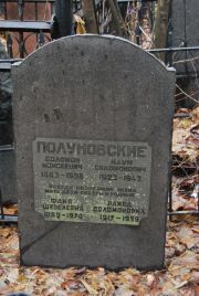 Полуновский Соломон Моисеевич, Москва, Востряковское кладбище