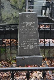 Островский Борис Лазаревич, Москва, Востряковское кладбище