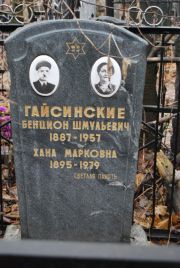 Гайсинский Бенцион Шмульевич, Москва, Востряковское кладбище