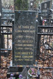 Слезингер Давид Борисович, Москва, Востряковское кладбище